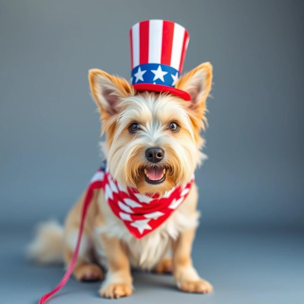 patriotic dog